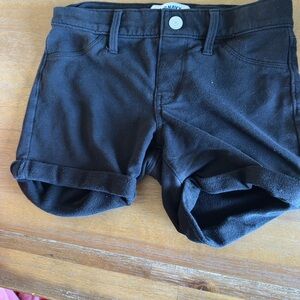 Old Navy Black Girls' Roll-Cuff Shorts